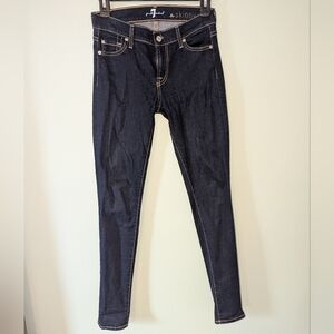 7 For All Mankind high waist skinny jeans